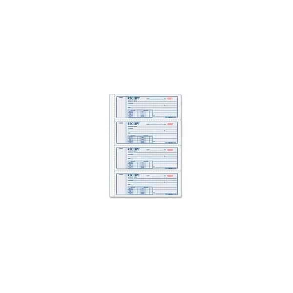 Rediform Rediform Money Receipt Book, 2-Part, Carbonless, 2-3/4" x 7", 400 Sets/Book 8L816 - main